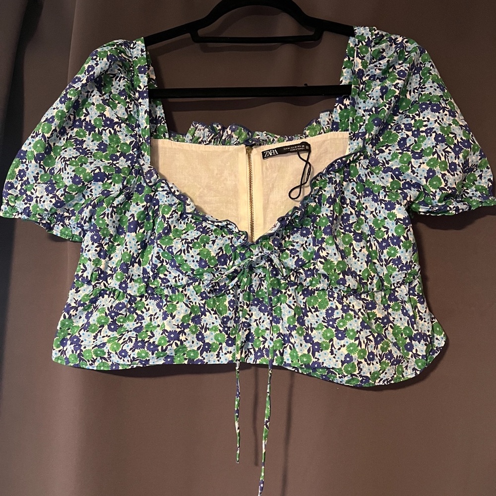 Zara off the shoulder crop top🌸🌸🌸🌸Thursday Sale🌸🌸🌸 - Picture 6 of 10